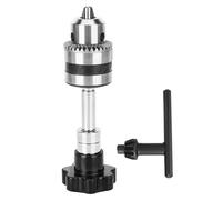 Aluminum Alloy Hand Drill, Large Chuck Manual Twist Drill with 1.5 10mm Clamping Range, 12cm Silver Black Woodworking Tool for Model Making and DIY Projects.