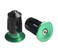Aluminum Alloy Handlebar End for 22mm 24mm Bars Lightweight Bike Bar Ends Multiple Colors Easy Install for Road Mountain Bicycle(green)