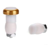 Aluminum Alloy Handlebar End Light for Bikes with Bright LED Safety Turn Signal, Adjustable to Fit Various Handlebar Diameters, Waterproof (Golden)