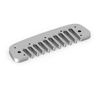 Aluminum Alloy Harmonica Comb Part for Golden Melody, Replacement Comb with Ergonomic Design, Durable and Wear - Comb Accessory for Blues Harmonica Players (Silver)