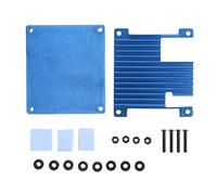 Aluminum Alloy Heatsink with Blue Groove Design, Heat Sink Board for Orange Pi 2, Includes Silicone Thermal Pads for Enhanced Cooling Performance