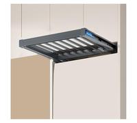 Aluminum Alloy Hidden Drying Rack Above Washing Machine, Pull-Out Pants Rack Drawer for Hanging Clothes and Towels