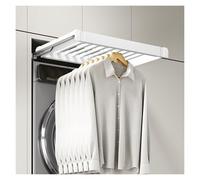 Aluminum Alloy Hidden Pull-Out Trouser Rack Drawer Balcony Washing Machine Clothes Drying Rack Saves Wardrobe Space Organizer(714-764mm)