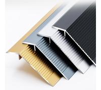 Aluminum Alloy High and Low Crimping Strips, Edge Strip of The Threshold Crossing Door, Threshold Transition Strip, Size Joint Strips of The Floor(Iron Grey)