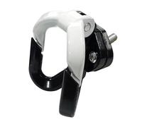 Aluminum Alloy Hook Motorcycle Handlebar Hook Scooter Luggage Bag Hanger Helmet Claw Hook(White)