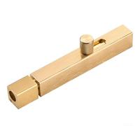 Aluminum alloy household door bolt latch with mounting screws and perforated holes, suitable for securing balcony and cabinet doors (6inch)