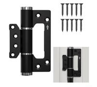 Aluminum Alloy Hydraulic Door Hinge for Wood and Composite Doors, Invisible Mount Design, 80 Degree Auto-Trigger, 130 lb Load Rating