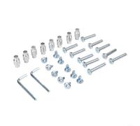 Aluminum Alloy Inline Skate Axle Spacer Screw Set with Wrench, Roller Skate Bearing Replacement Parts for Smooth Movement and Repair, Silver(Set A)