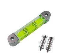 Aluminum alloy installation hole level ruler accessories adjustable DIY level bubble with screw spring (94X16.2X17.5mm)