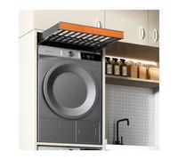 Aluminum Alloy Invisible Clothes Drying Rack Washing Machine Trouser Rack, Built-in Wardrobe Pull-out Basket, Space Saving, Load-bearing 35 Kg(Orange,764-814mm)