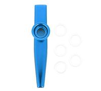 Aluminum Alloy Kazoos Portable Partner Easy to Learn Musical Instrument, 6 Pack Set for Guitar, Ukulele Accompanying, Great for Traveling, Mood Making