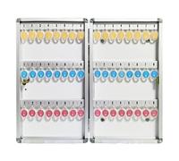 Aluminum Alloy Key Sto Cabinet with Metal Lock, Secure Key Box for Home & Office, Includes Markable Keychains, Size 48 - Ultimate Key Safe Solut