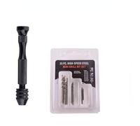 Aluminum Alloy Keyless Chuck Hand with Twist Bits Labor-Saving Manual Rotary Tool for Woodworking Model Making Electronic Assembly Drilling