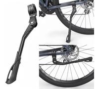 Aluminum Alloy Kickstand for 24 to 29 Inch Mountain Road Bicycles Adjustable Length Side Mount Stable Parking on Concrete Grass