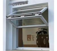 Aluminum Alloy Kitchen Concession Window for Food Trucks - Manual Sliding, Locking Handle, Flush Mount Upper & Lower Folding Replacement Window (105x50cm) - Outdoor Service Solution