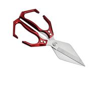 Aluminum Alloy Kitchen Shears with Cracker for Cutting Poultry Fish Bone Rusts Resistant Ergonomic Handle Poultry Scissors for Cooking