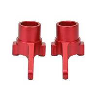 Aluminum Alloy Knuckle Arm Uprights Steering Cup (L/R) for KYOSHO 4WD Optima Maxima RC Car (Red)