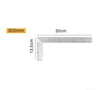 Aluminum Alloy L-Shape Angle Square Ruler for Construction and Carpentry Work with Multiple Sizes from 250mm to 600mm(300mm)
