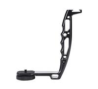 Aluminum Alloy L-Shape Bracket Camera Extended Single Handle Handheld Grip with 1/4’’ Screw for Zhiyun Crane 2 Ronin-S Gimbal, Compatible with LED Light, Microphone, Photography Monitor