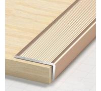Aluminum Alloy L-Shaped Stair Edge Trim, Waterproof Tread Stair Front Edge Decorative Strips, Suitable for Home and Office Doorway Corner Trim(Gold,10 * 3cm)