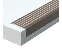 Aluminum Alloy L Shaped Stair Nosing, Staircase Step Treads Anti-slip Protector, Indoor Outdoor Waterproof Stair Nose Molding Trim(Natural,5x2cm/2x0.8in)