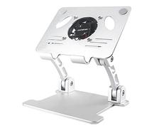 Aluminum Alloy Laptop Stand Foldable Portable For W Cooling Fan Adjustable Radiator Rack USB Brack