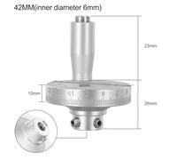 Aluminum Alloy Lathe Hand Wheel Slide Handwheel with 1Pcs and Aluminum size 1pcs crafted from high-hardness and high-strength suitable for daily operations with simple maintenance (6mm)