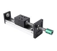 Aluminum Alloy Linear Guide Rail Slide with Ball Screw, 400mm Effective Stroke Motion Table for CNC and Automation Industry, High Stiffness Low Thermal Deformation Module (1605 Screw, Effective Range
