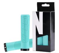 Aluminum Alloy Locking Grips Compatible with Standard 22.2mm Handlebars and Built with TPR Material for Improved Traction (Green)