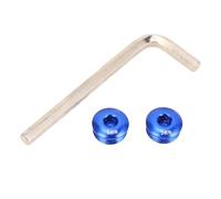 Aluminum Alloy M14 Thread 5MM Cycle Pedal Screw Cap, Durable and Lightweight, for Mountain Bike Accessories (Blue)