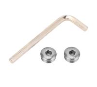 Aluminum Alloy M14 Thread 5MM Cycle Pedal Screw Cap, Durable and Lightweight, for Mountain Bike Accessories (Ti Color)