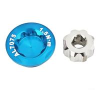 Aluminum Alloy M20 Crank Cap CNC Machined for Road Bike | Ultra-lightweight alloy, for m6 hex tool included, precise CNC fit, protects spindle, road bike compatible
