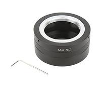 Aluminum Alloy M42 Lens Mount Adapter Ring for Z Mount Series Full Frame Camera Manual Focusing Fast Focusing Speed Precise Fit Firm Connection Material