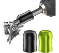 Aluminum Alloy Magnetizer Demagnetizer Tool with 6.35mm Hex Shaft for Drill Bits and Screwdriver Heads, Strong Magnetic Grip for Professional and DIY Use, Black(C)