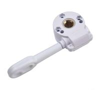 Aluminum Alloy Manual Crank Gearbox for Patio & Balcony Retractable Awnings - White, Copper Core, Smooth Operation, for Easy Installation, No Asse