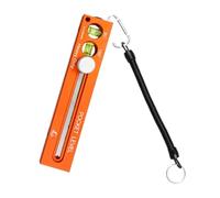 Aluminum Alloy Marking Ruler - 18.5cm Magnetic Marking Ruler, Multi-Function Design | Precise Measurement Tool with Ease, Angle Measure Tool for Carpentry Workshop Cutting Saw Level Pocket