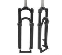 Aluminum Alloy Mechanical Lockout Mountain Bike Front Fork, Adjustable Rebound Suspension with Shoulder Control for MTB Downhill Riding, Red(29 inches Blue)