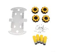 Aluminum Alloy Metal Chassis Kit for DIY Robot Car(A)