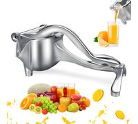aluminum alloy metal handheld hand manual cold press squeezer exprimidor extractor juicer for fruits such as watermelon, limes, lemons, tangerines, citrus, oranges, Grape, and grapefruits.