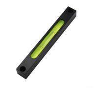 Aluminum Alloy Metal Level with Glass Vials, 150mm Measuring Tool for Machinery Alignment, Compatible with Equipment and Machine Tools(Black and Green)