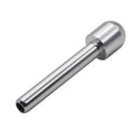 Aluminum Alloy Metal Snuff Bottle 70MM Easy to Carry Smoking Snuff Pipe Suction Snuff Nose Tube Pocket Size (Color : SIL)