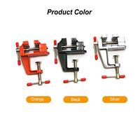 Aluminum Alloy Mini Vice Clamp Tool High Strength Lightweight Multi Functional Fixed Device for Small Projects Crafts Modeling Building Planes RC Cars Electronics DIY Enthusiasts (Black)