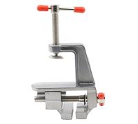 Aluminum Alloy Mini Vice Clamp Tool High Strength Lightweight Multi Functional Fixed Device for Small Projects Crafts Modeling Building Planes RC Cars Electronics DIY Enthusiasts (Silver)
