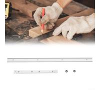 Aluminum Alloy Miter Track and Miter Bar Slider Set for Woodworking Table Saw Use on Workbench for Precise Angle Cuts (600mm T track + 300mm Miter bar(600mm T track + 450mm Miter bar(red))