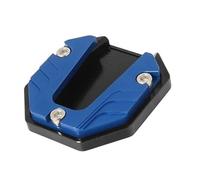 Aluminum Alloy Motorcycle Bike Kickstand Extender Side Stand Extension Foaot Pad Support Plate Motorbike Accessories D7YA(Blue)