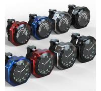 Aluminum Alloy Motorcycle Clock Handlebar Mount, Waterproof Quartz Watch with Luminous Dial, Fit for 22-28mm For Bars, For Durable For Bike (bule)
