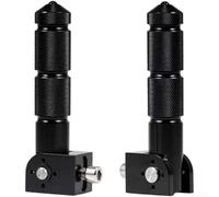 Aluminum Alloy Motorcycle Foot Pegs Foldable Design(Black)