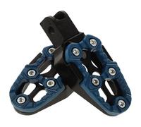 Aluminum Alloy Motorcycle Foot Pegs Replacement 2pcs Anti Slip | Blue Finish, Fatigue Reduction Support, for Daily Commuting and Long Distance Rides, Universal Mount Fit