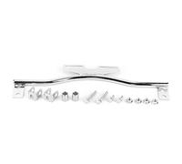 Aluminum Alloy Motorcycle Front Bumper Bracke, Fog Light Bracket Universal Headlight LED Spotlight Mount Bar Driving Passing Turn Signal Head Holder Clamp Accessory Protective for Motorcycle(Silver)