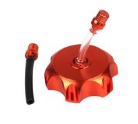 Aluminum alloy motorcycle fuel tank cap for Kawasaki Ninja ZX 10 2004-2024, new waterproof design, suitable for many models,Orange